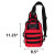 Line2Design Sling Backpack, 12" x 9" x 6.5", Red