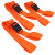 Line2Design Disposable Strap with Loop Ends, 5', Orange, Pack of 3