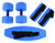 CanDo CanDo deluxe aquatic exercise kit, (jogger belt, ankle cuffs, hand bars), small, blue