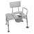 Drive Drive, Padded Seat Transfer Bench with Commode Opening