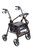 Drive Drive, Duet Dual Function Transport Wheelchair Rollator Rolling Walker, Black