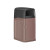 Cortech USA SafeBin Waste Container, Brown / Black