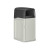 Cortech USA SafeBin Waste Container, Stone Grey / Black