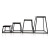 Power Systems Power-Plyo Box Starter Set Black (1 ea: 12", 18", 24", 30")