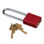 Master Lock Anodized Padlock, Keyed Alike, 3" Shackle, Red