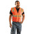 OccuNomix Class 2 Classic Surveyor's Two-Tone Mesh Vest Large Orange