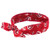 Ergodyne Chill-Its 6700 Cooling Bandana Polymer Crystals Tie Closure Red Western