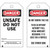 Brady Lockout Tags Danger: "Unsafe Do Not Use" Economy Polyester Red Black White