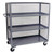 Jamco Mesh Truck 3-Sided 3 Shelves Gray