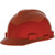 MSA V-Gard Standard Slotted Cap w Staz-On Suspension Red