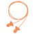 Honeywell Howard Leight Quiet Multiple-Use Earplugs Corded Orange