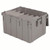 Akro-Mils Attached Lid Container 28 gal Gray