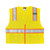 MCR Safety Luminator Class 2 Surveyor's Solid Vest X-Large Lime Orange Stripe