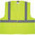 MCR Safety Luminator Class 2 Hook-&-Loop Mesh Vest Large Lime