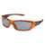 MCR Safety ForceFlex Eyewear Translucent Orange Full Frame Silver Mirror Lens
