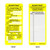 Brady Scafftag Caution Inserts Yellow