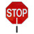 Stop/Slow Plastic Traffic Paddles