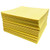 FyterTech Spilfyter HazMat 2-Ply Laminated Sorbent Pads 12" x 12" - Yellow