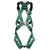 MSA V-Form Safety Harness w Back D-Ring Qwik Fit Leg Straps Standard Green