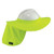 Ergodyne Chill-Its Hard Hat Brim w Shade Lime