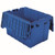Akro-Mils Attached Lid Container 12 gal Blue