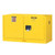 Justrite Sure-Grip EX Piggyback/Wall Cabinet w/ Manual Doors & 1 Shelf, 17 gal