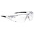 Bolle Safety Rush Safety Glasses Translucent Frame Hydrophobic Antireflective Anti-Scratch HD Clear Lens