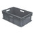 Akro-Mils Straight Wall Container Solid Sides & Base Gray (YAM)