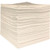 FyterTech Essentials Oil-Only Single-Ply Sorbent Pads Light Weight 15" x 18" White Fytertech Essentials