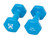 CanDo CanDo Vinyl Coated Dumbbell, Light Blue (4 lb), Pair