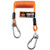 Ergodyne Squids 3130M Coiled Cable Lanyards 7" (Coiled) 50" (Extended) Orange