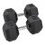 Power Systems Rubber Hex Dumbbell, 50 lb., Pair