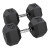 Power Systems Rubber Hex Dumbbell, 60 lb., Pair
