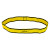 CanDo CanDo Fabric Loop Plus, 18" Long Single Loop, Yellow (X-Light)