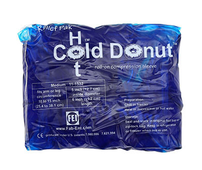 Relief Pak Relief Pak Cold n' Hot Donut Compression Sleeve - medium (for 10" - 15" circumference)