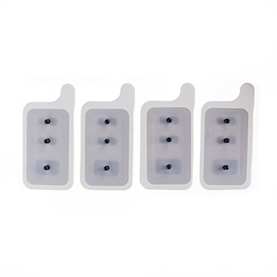 Prometheus Pathway Electrodes, Bag of 100 (Rectangular 3 Snaps in a Row Style)