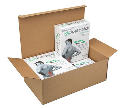 Point Relief Point Relief LidoSpot pain relieving patch, universal size (4" x 6"), 20/pack
