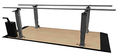 Armedica Armedica 15' Electric Height Split Platform Mount Parallel Bars, 3 Piece Platform