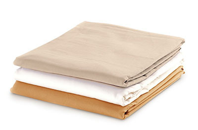 CanDo Flat Sheet - 63"W x 100"L - Cotton Polyester - Tan