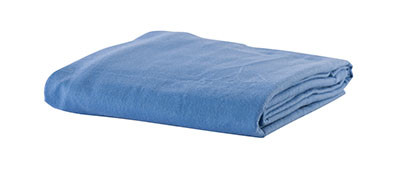 CanDo Massage Sheet Set - Includes: Fitted, Flat and Cradle Sheets - Cotton Flannel - Blue