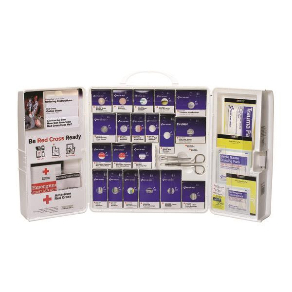 50-Person SmartCompliance Red Cross Standard Industrial First Aid Kit without Medications