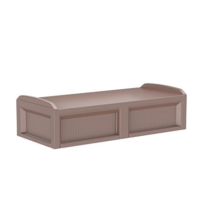 Cortech USA Solstice Bed with 3 Doors, Brown