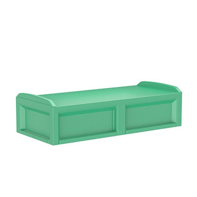 Cortech USA Solstice Bed with 3 Doors, Green