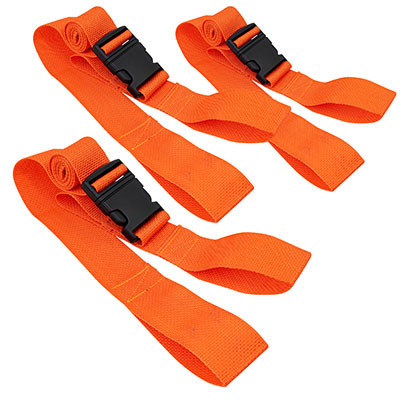 Line2Design Disposable Strap with Loop Ends, 5', Orange, Pack of 3