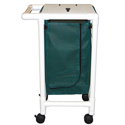 MJM International Single hamper with mesh bag - push/pull handle