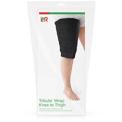 L&R Tribute Wrap, Knee to Thigh (LE-DG), Medium, Regular, Left