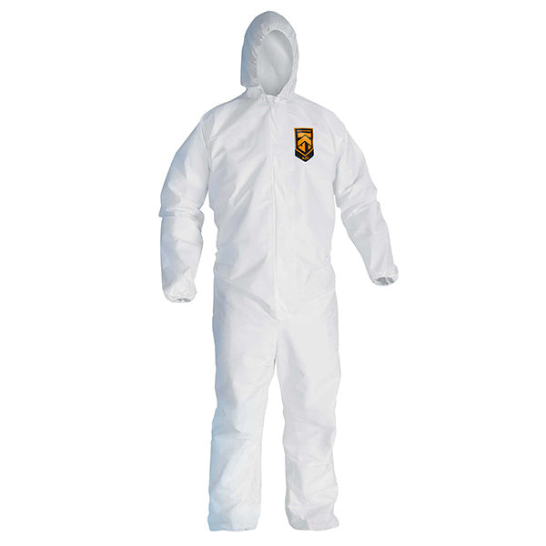 KleenGuard A20 Breathable Particle Protection Coveralls, w/ Elastic Back, Wrists, Ankles & Hood