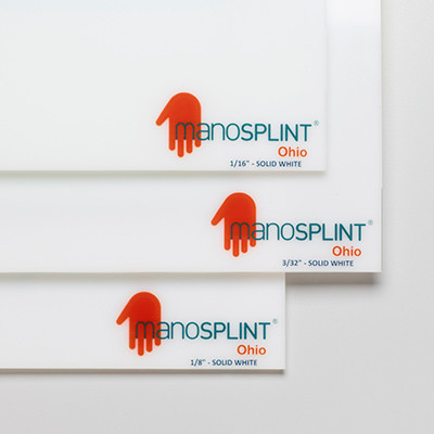 Manosplint Manosplint Ohio Solid White 3/32" x 18" x 24" Solid White, 1 sheet