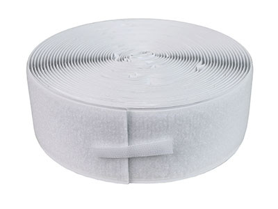 FabLife 2" self-adhesive loop material, 10 yard dispenser box, white