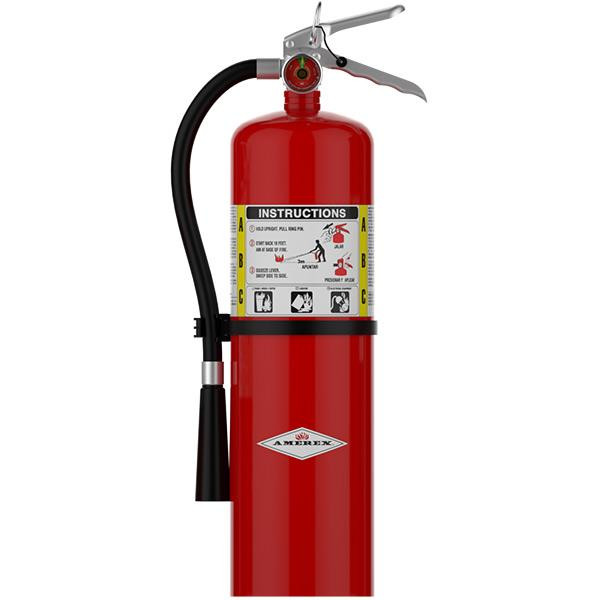 Amerex 10 lb ABC Fire Extinguisher with Aluminum Valve and Wall Hook